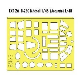 North American B-25G Mitchell (diseñado para ser ensamblado con maquetas de Accurate Miniatures) (hecho de la cinta Kabuki amari