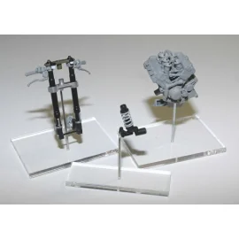Honda RC211V ′06 Front Fork Set (diseñado para ser ensamblado con maquetas de the Tamiya kits TA 14106 and TA 14108)