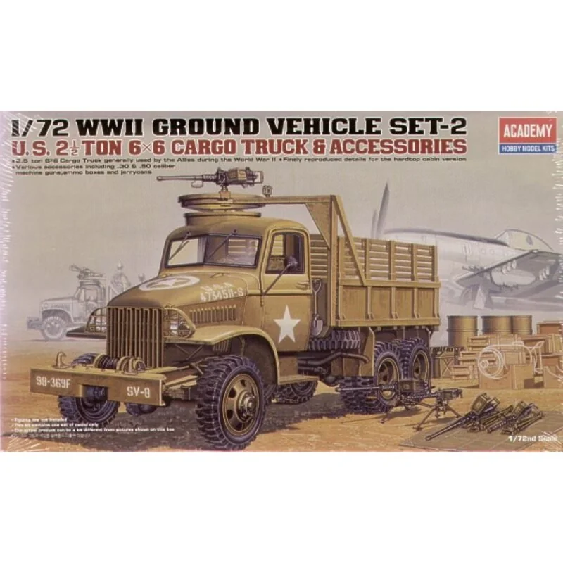 Academy WWII US 6x6 Cargo Truck & Accessories