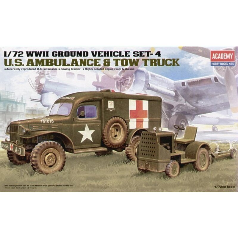 Maqueta WWII US Ambulance & Towing Tractor