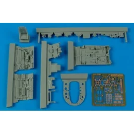 Mitsubishi A6M5 Zero cockpit set (designed to be used with Tamiya kits) 