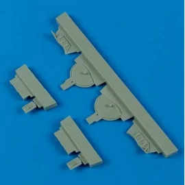 Mitsubishi A6M5 Zero undercarriage covers (designed to be used with Hasegawa kits) 
