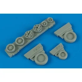 F-16C/F-16CJ (block 50/52) weighted wheels (designed to be used with Kinetcic and Tamiya kits) 