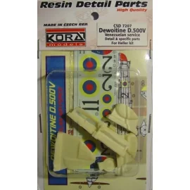Dewoitine D.500V Detail set & decal (designed to be used with Heller kits) 