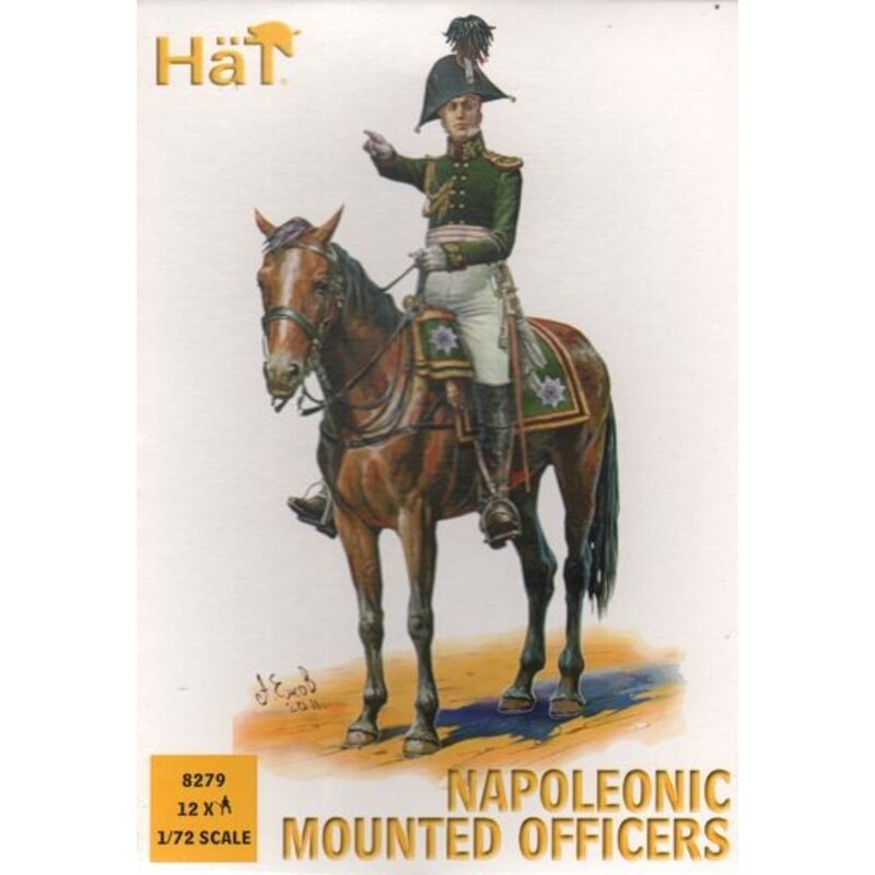 Mounted Command Napoleonic x 12 mounted figures