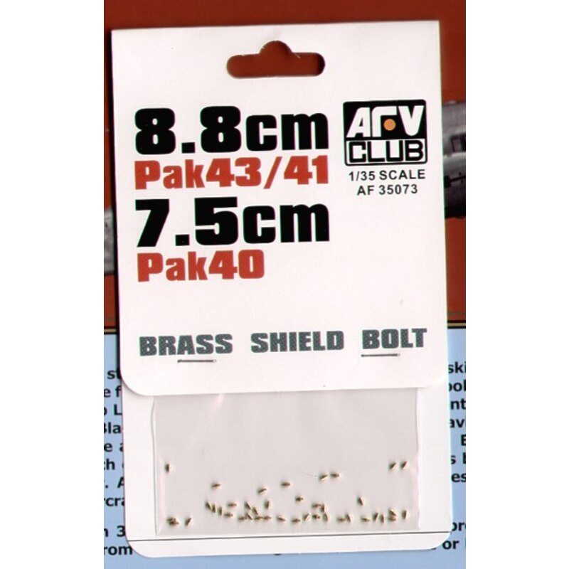 Brass Shield bolts for 8.8cm PAK 43/31 & 7.5cm PAK 40