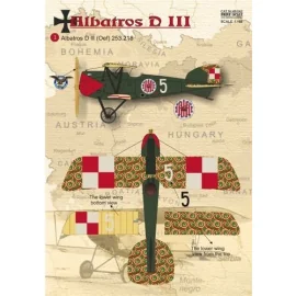 Albatros D.III. 1. Albatros D.lll (Oef) 253.218; 2. Albatros D.lll 253.64; 3. Albatros D.lll 253