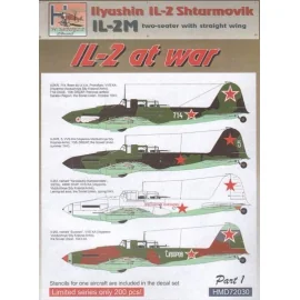Ilyushin Il-2M (ala recta w biplaza.) At War Pt.1 1/72 - H-D72030 Tatuajes Modelo