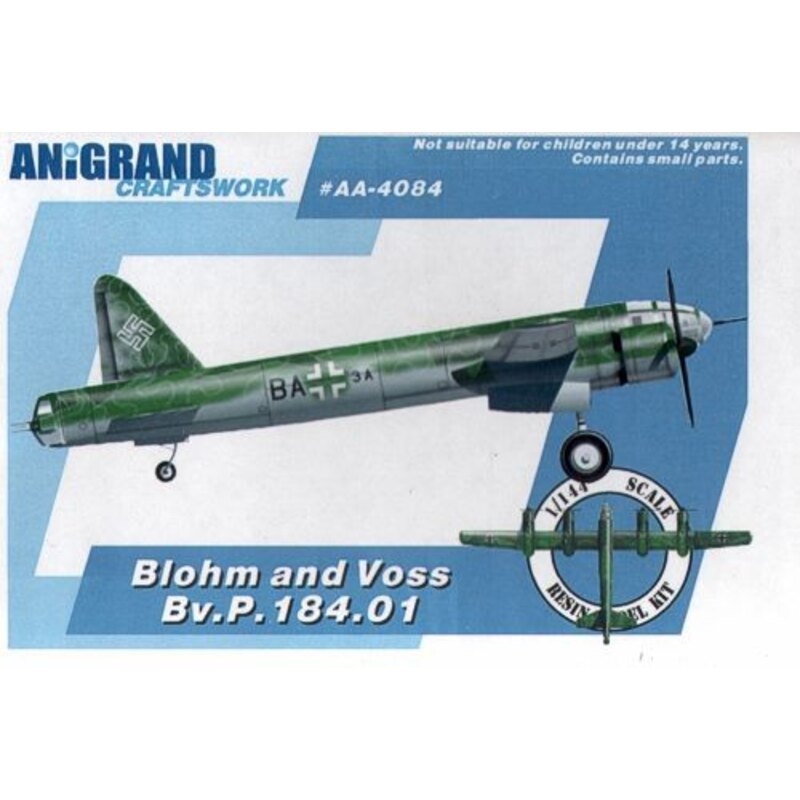 Blohm und Voss-Bv.P.184 Incluye kits de bonificación de la Henschel Junkers Hs.P.122 Messerschitt Me.Libelle EF.128 Blohm und