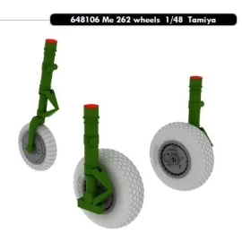 Messerschmitt Me 262A-1a wheels (designed to be used with Tamiya kits)