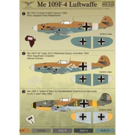 Messerchmitt Bf 109F-4 Part 1Me 109 F-4 Luftwaffe Part 1 / 48-052 / Me 109 F-4 Luftwaffe Part 1 / 48-052 / Me 109 F-4 Luftw