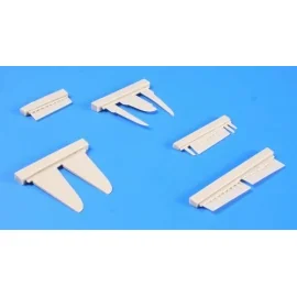 Cero superficies de control de Mitsubishi A6M5C setdesigned para ser utilizado con los kits de Hasegawa