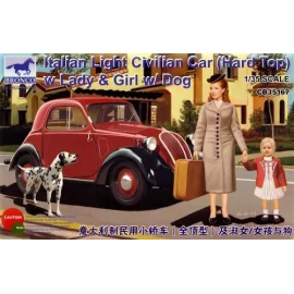 Italian Car Civil Light ( Hard Top ) con Lady - Perro