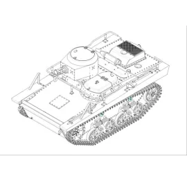 Soviético T- 37TU Tank Comando