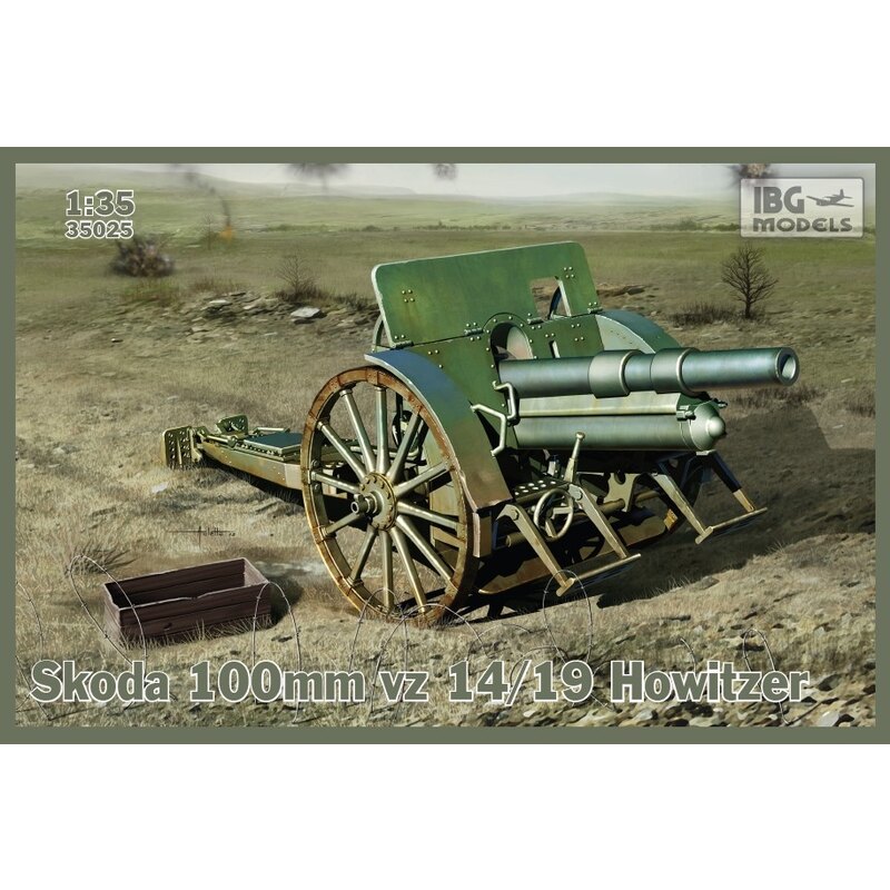 100 mm Skoda vz 14/19 Obús ( barril de metal opcional incluido) 100 mm Skoda vz 14/19 Obús ( barril de metal opcional incluido)