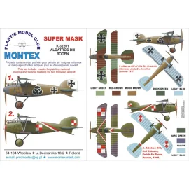 Albatros D.III máscaras 4 insignias (diseñados para cultivando con kits Roden)