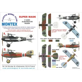 Albatros D.III máscaras 3 insignias (diseñados para cultivando con kits Roden)