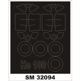 Heinkel He 100 (exterior e interior) (diseñado para ser la agricultura con kits especiales Hobby)