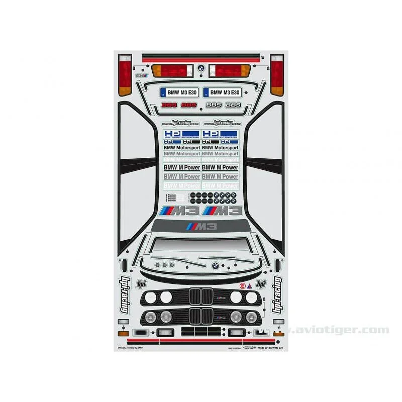Coches radiocontrol: Carrocerí BMW M3 E30 CARROSS 200MM