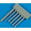 Kawanishi N1K1 Shiden gun barrels (designed to be used with model kits from Hasegawa)