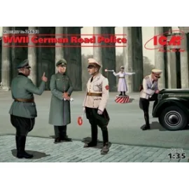 WWII German carretera Police4 cifras