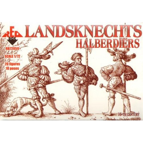 Figuras Landsknechts Alabarderos del siglo 16