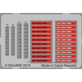 Remove Before Flight Tags (20pcs) 1/48 Set contains color photo-etched fret with 20 Remove Before Flight tags and particular att
