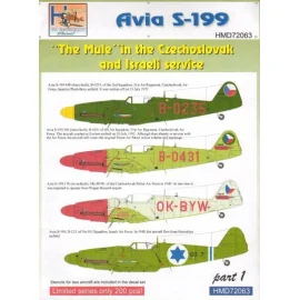 Avia S-199 La mula en CzAF e IAF, Pt.1