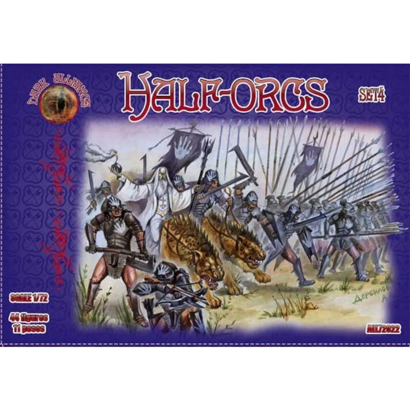 Juegos de rol: miniaturas Semiorcos conjunto 3