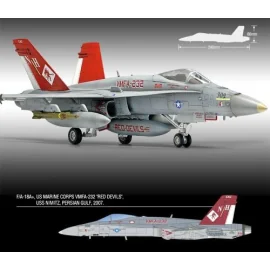 McDonnell-Douglas F / A-18 Hornet VMFA-232 + Edición Limitada Red Devils