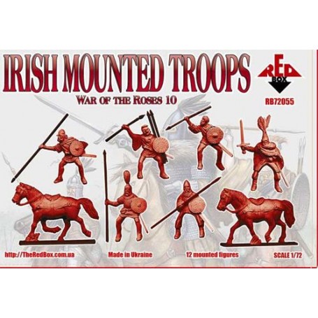 Figuras Las tropas de la Guerra de las Rosas 10. irlandesa Montado
