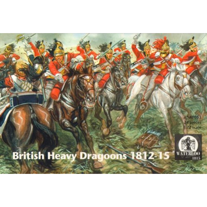 Pesado británico Dragones 1812-1815 (12 caballos y 12 figuras Dragoon)