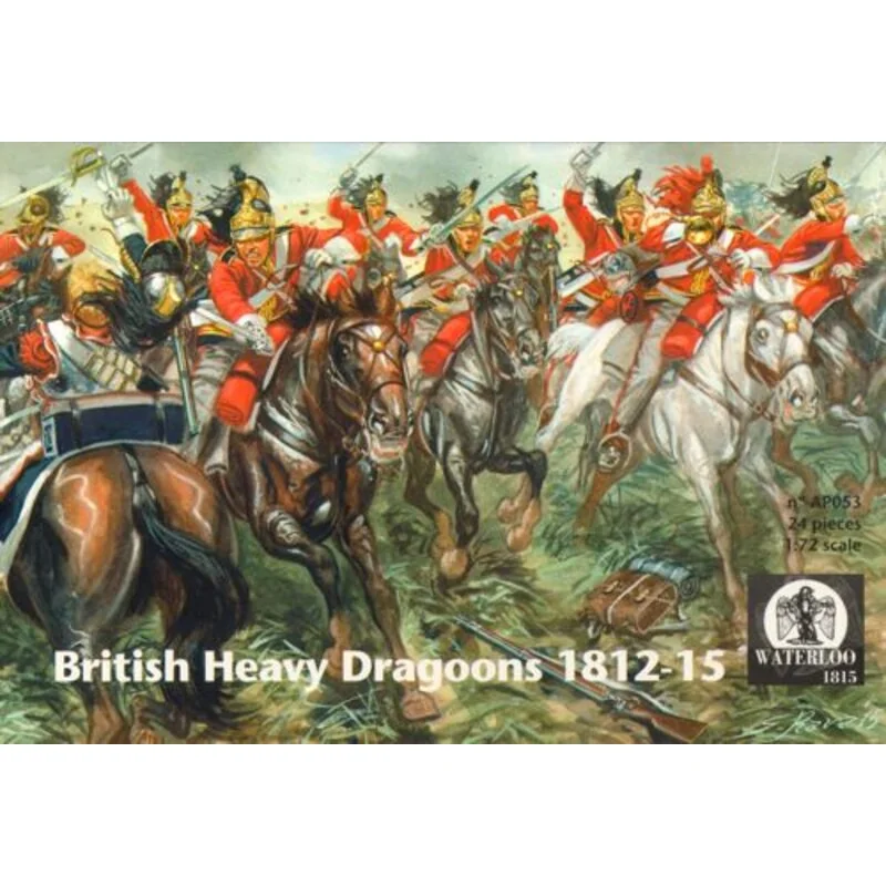 Pesado británico Dragones 1812-1815 (12 caballos y 12 figuras Dragoon) Pesado británico Dragones 1812-1815 (12 caballos y 12 figuras Dragoon)
