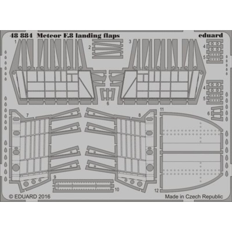 flaps de aterrizaje Gloster Meteor F.8 (diseñados para ser utilizados con los kits de Airfix) AX09182