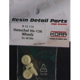 Ruedas para Henschel Hs 126A-1 / Hs 126B-1 (diseñados para ser utilizados con los kits de Airfix, Italeri, Matchbox y Revell)