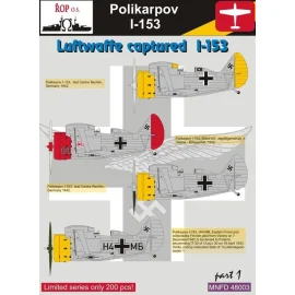 Polikarpov I-153 - Luftwaffe capturado I-153