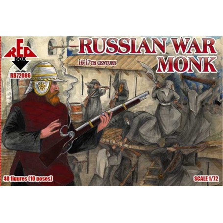 Figuras monje ruso de la guerra, siglo 16-17mo