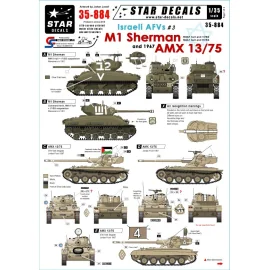 AFV israelíes # 3. M1 Sherman y AMX 13/75