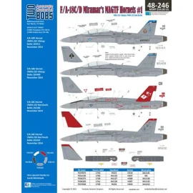 McDonnell-Douglas F / A-18C / D Miramar MAGTF HornetsThe más nuevos esquemas de la VMFA (AW) -225 Vikings y VMFA-232 diablos roj