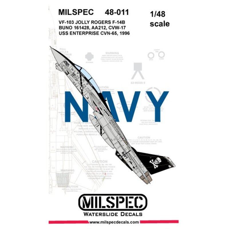 Grumman F-14A Tomcat VF-103 JOLLY ROGERS 1981 USS Nimitz Grumman F-14A Tomcat VF-103 JOLLY ROGERS 1981 USS Nimitz