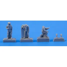 Dos Fouga Magister pilotos y un mecánico (diseñado para ser utilizado con Airfix, Heller, Special Hobby y kits Valom) [Fouga CM-