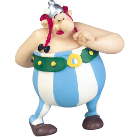 Figurita Astérix el Galo Minifigura Obelix con Flores 7 cm