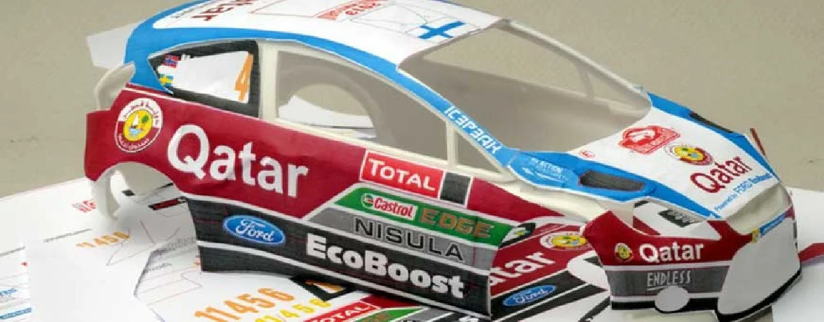 Calcomanías para maquetas de coches